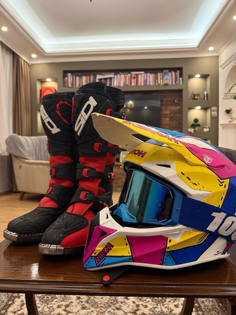 SİDİ BOT/AİROH KASK 1 KERE GİYİLDİ. - 3