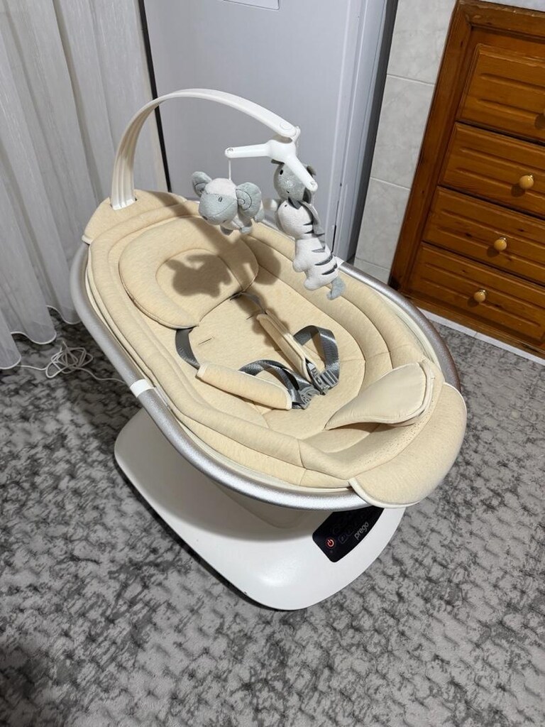 otomatik sallanan ana kucağı ev tipi beşik - 4