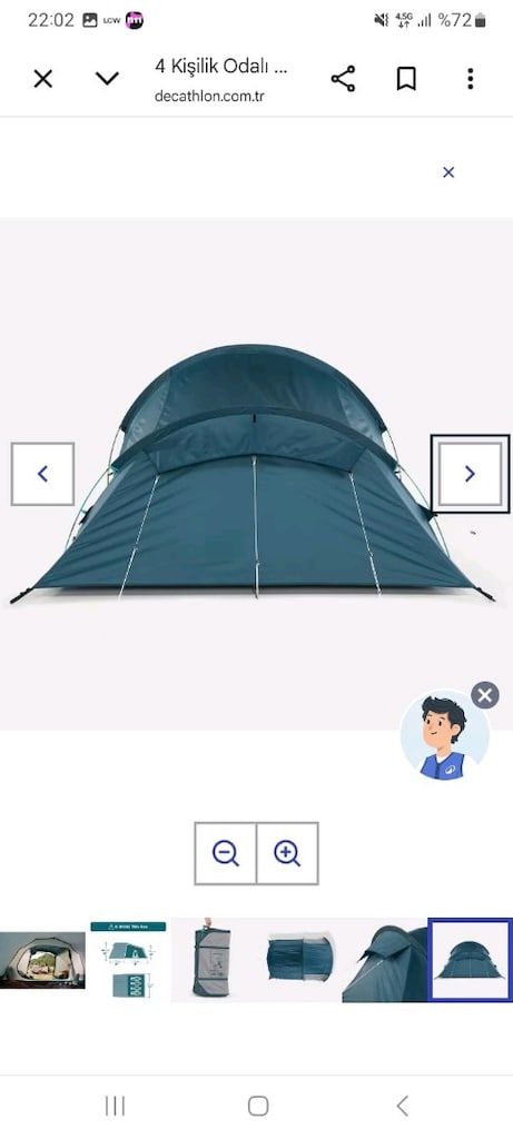 4 KISILIK DECATHLON QUECHUA KAMP CADIRI - 2