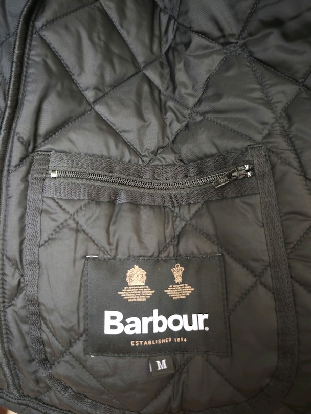 Barbour Heritage Liddesdale Kapitone Slim Fit Black Mont - 5