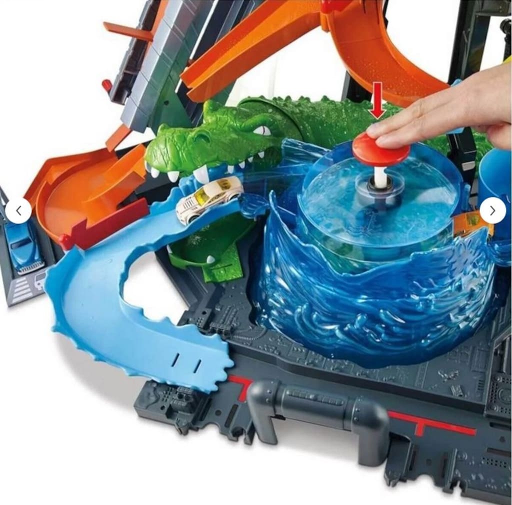 HOT WHEELS Renk Değiştiren Arabalar Timsah Oyun Seti Ftb67 - 2