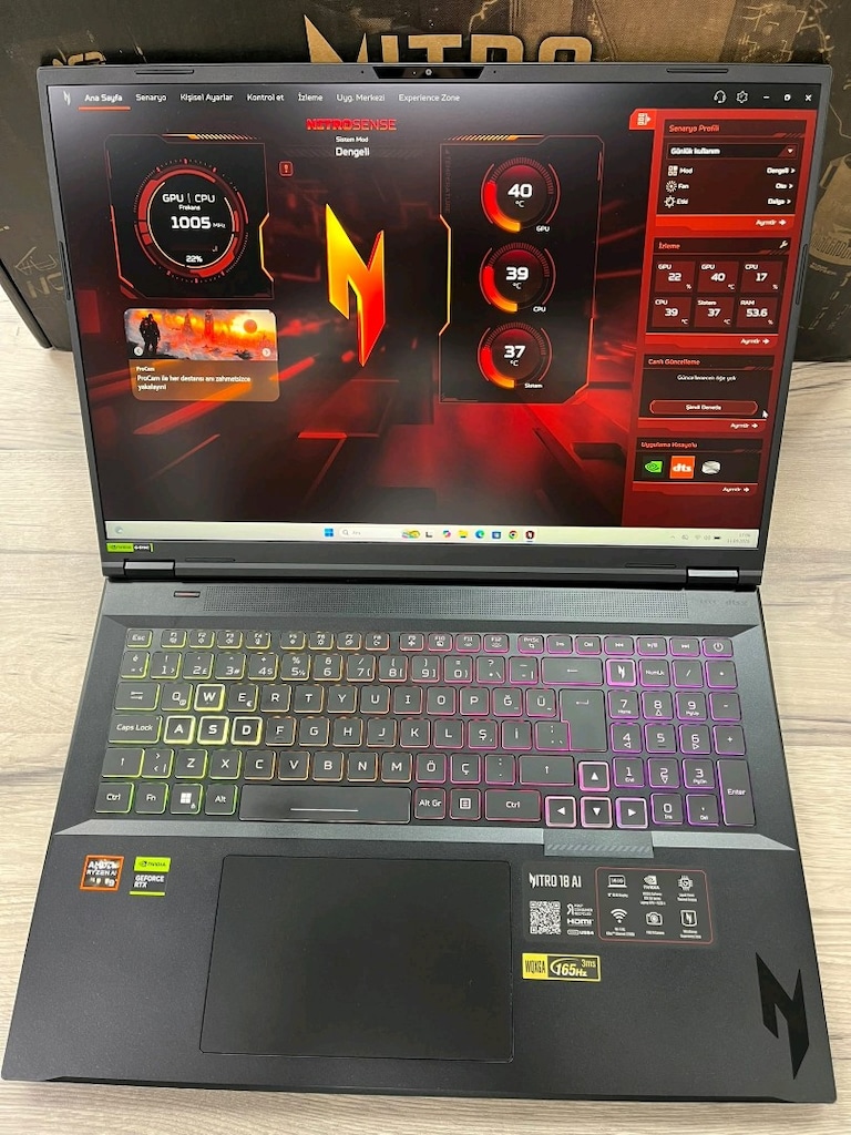 TEMİZ SORUNSUZ ACER NİTRO 18 LAPTOP - 6