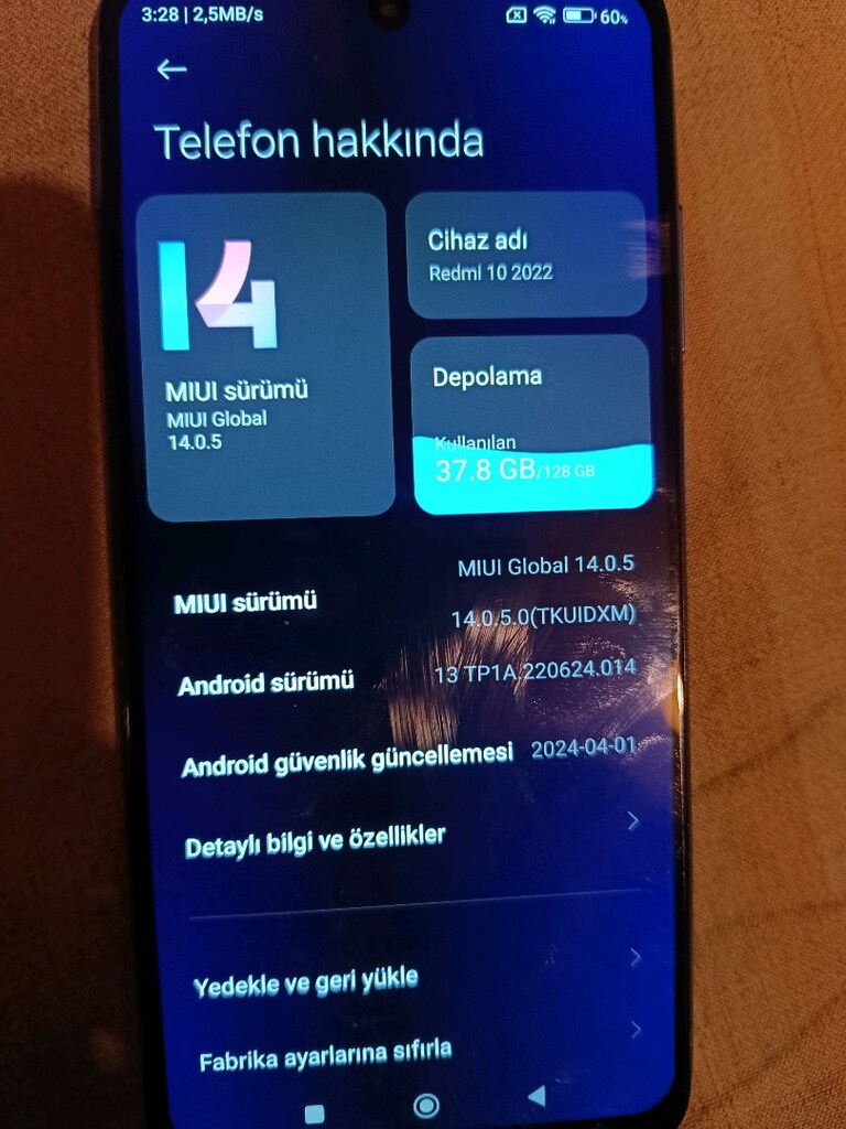 redmi 10 2022 TR 6+5/128 - 4
