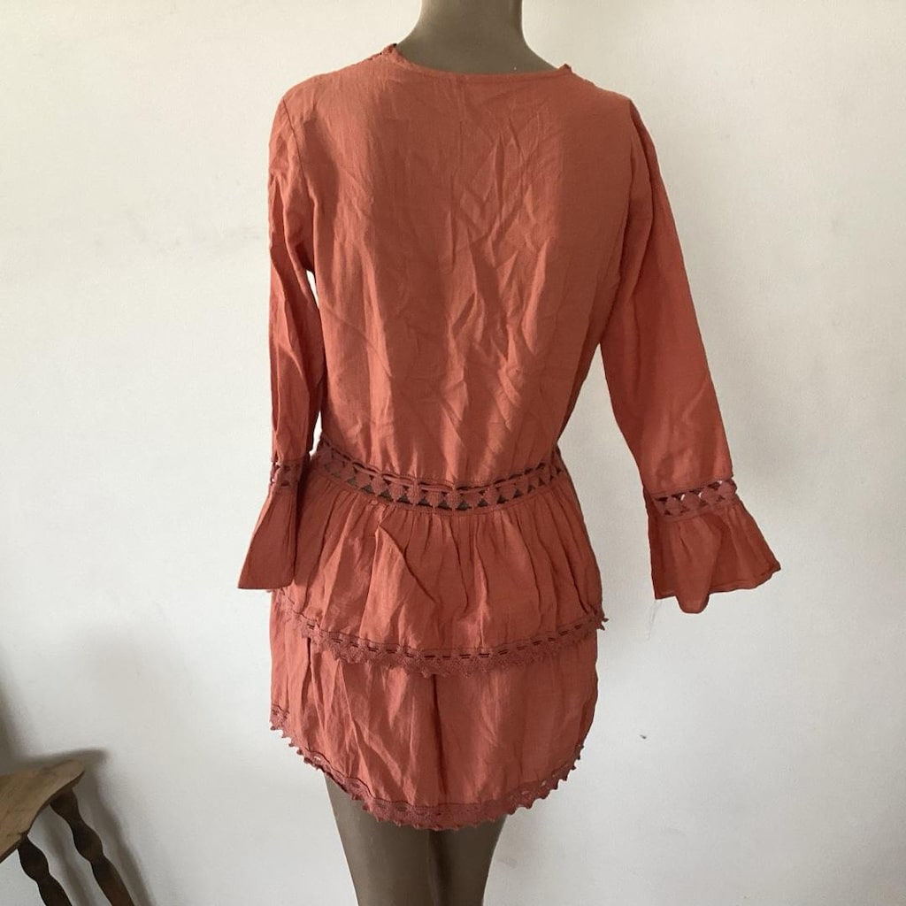 bohem stil elbise L - 5