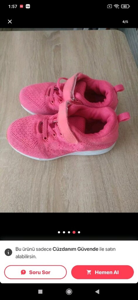 COOL PEMBE SPOR AYAKKABI 31 NUMARA İstanbul, Esenyurt - 4