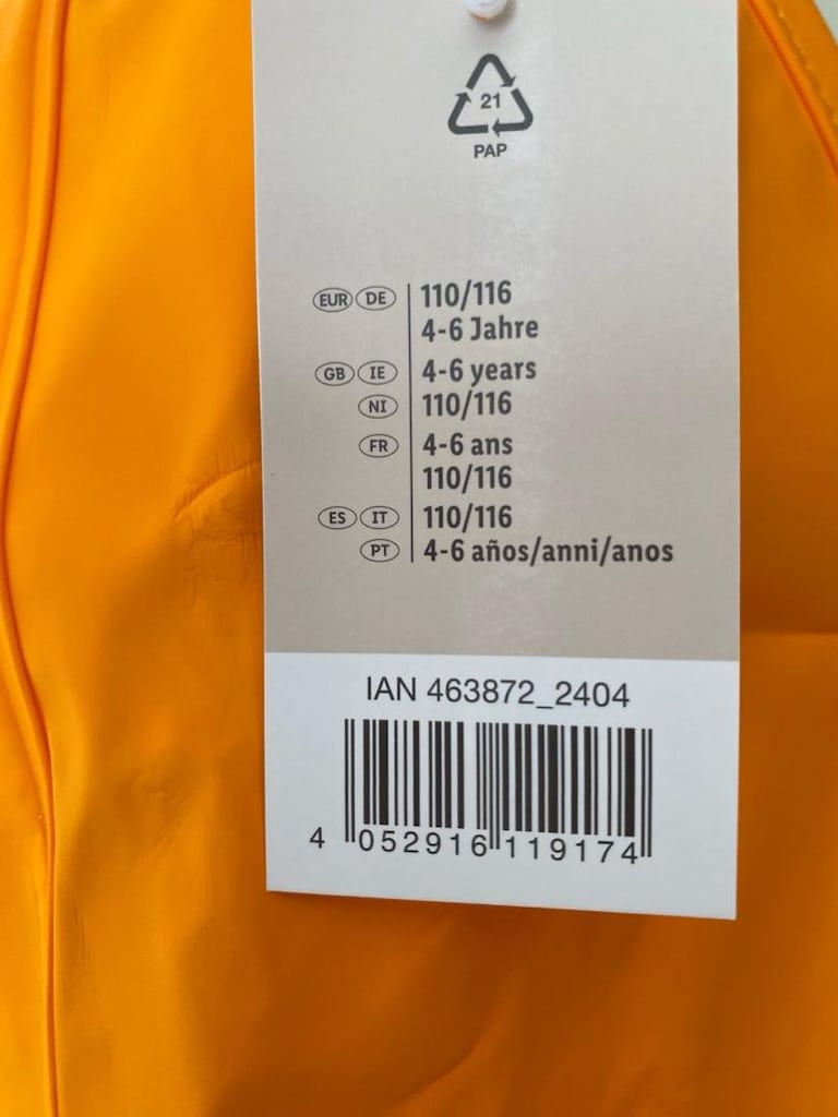 Su geçirmez çocuk tulum 110-116 cm 4-6 yaşında olur - 5