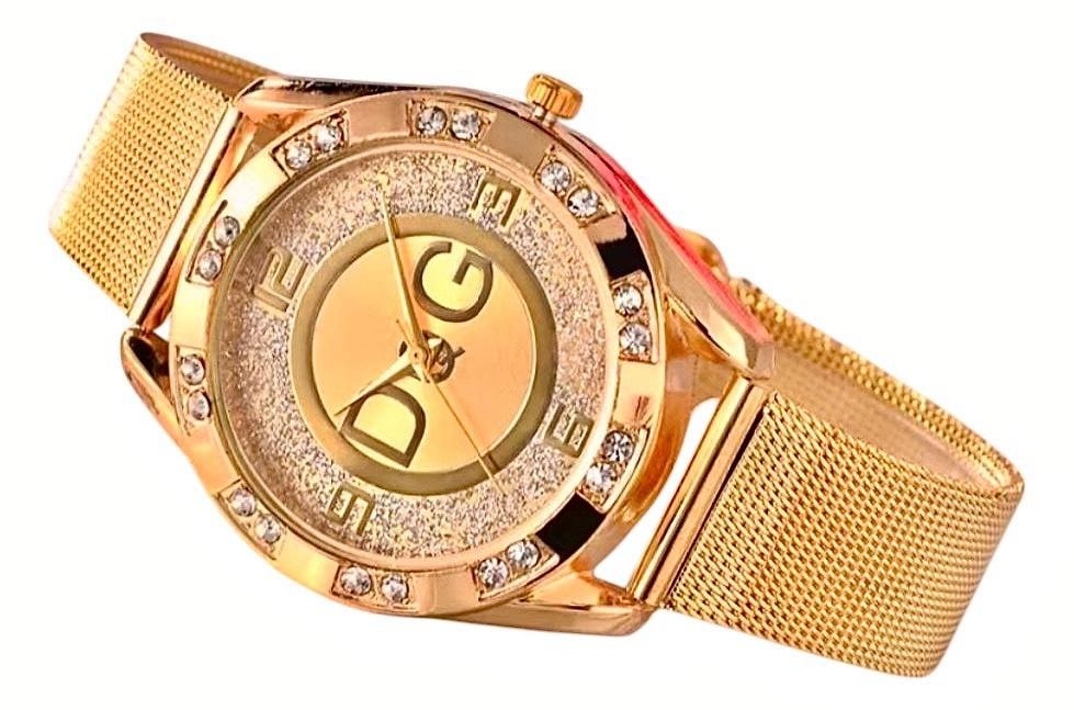 ‼SIFIR/İTHAL/DOLCE&GABBANA,18K Komple Altın Kaplı,Swarovski Taş Detay - 3