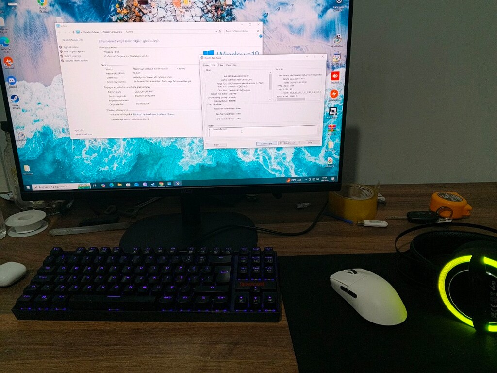 Ryzen 5 5600x 9060xt 8Gb 16gb monitör dahil sistem - 2