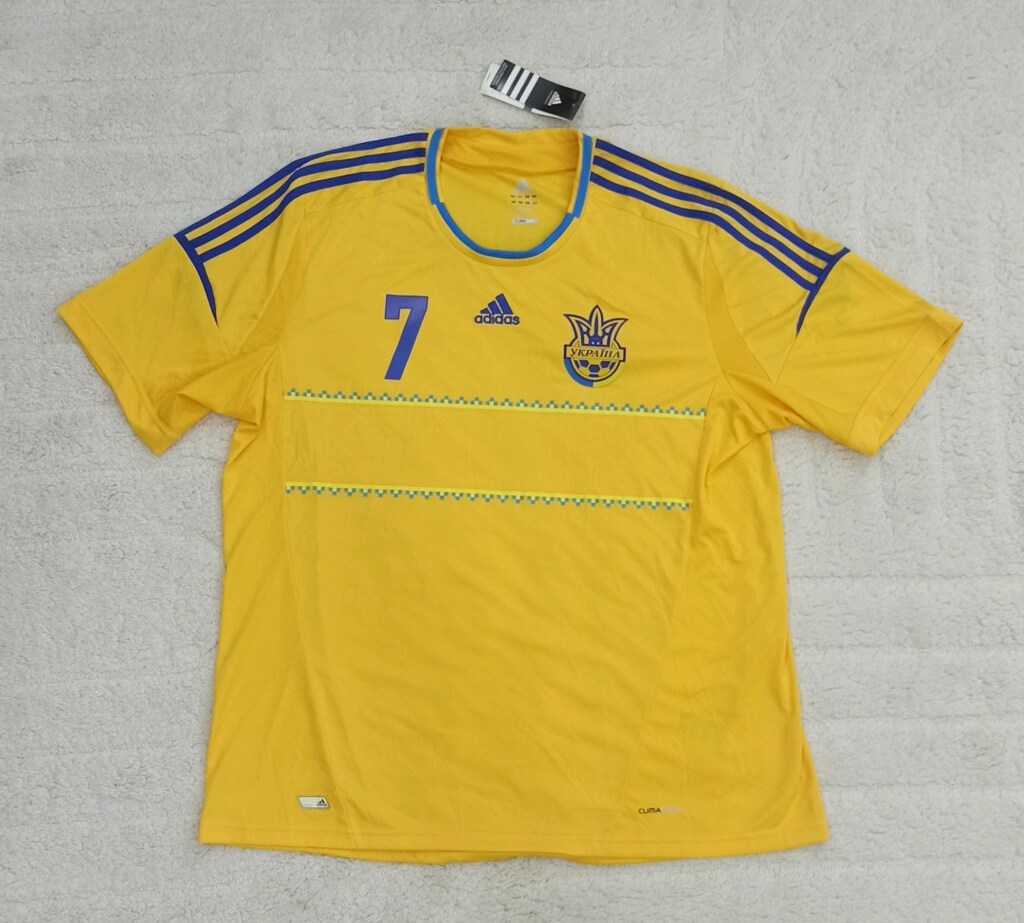 Euro 2012 Shevchenko Orijinal Ukrayna Forma Adidas Etiketli Sarı