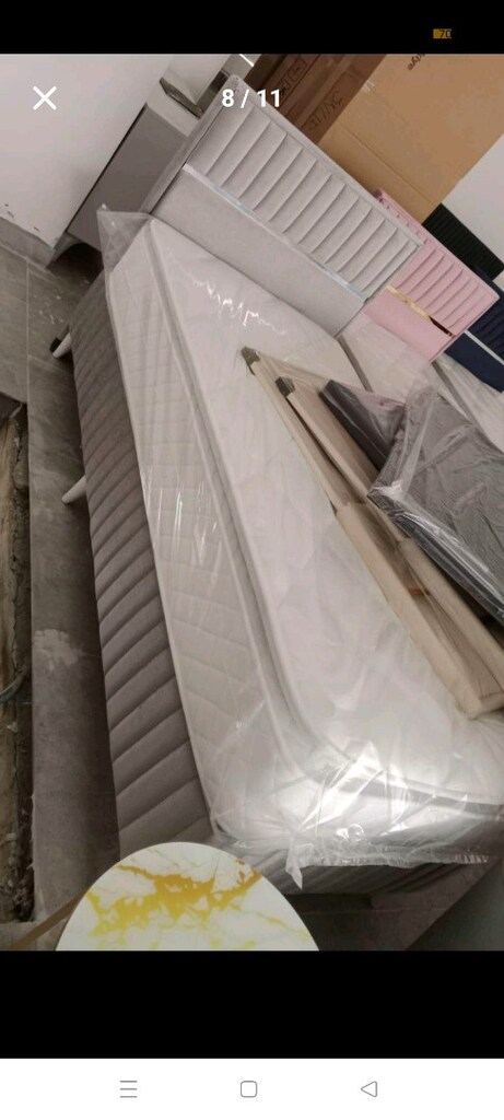 çift kişilik baza başlık yatak çelik kasa iyisi sıfır paketli ürünler - 7