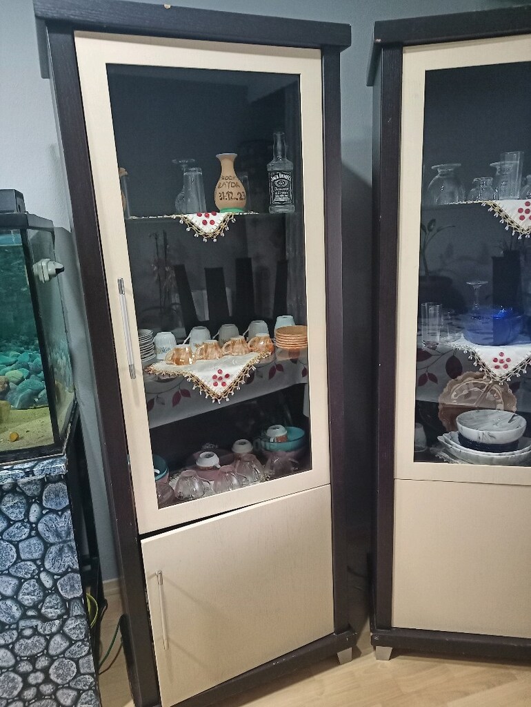 2 adet ışıklı içi vitrin - 3