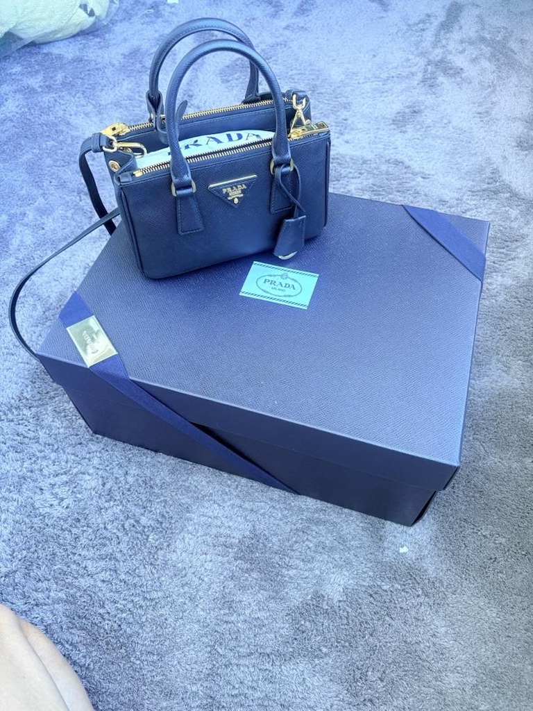 prada galleria saffiano deri mini çanta - 10