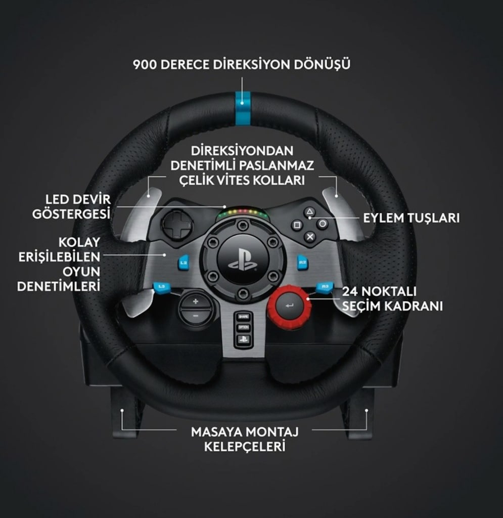 LOGITECH G G29 (Full set) Faturalı Garantili - 6