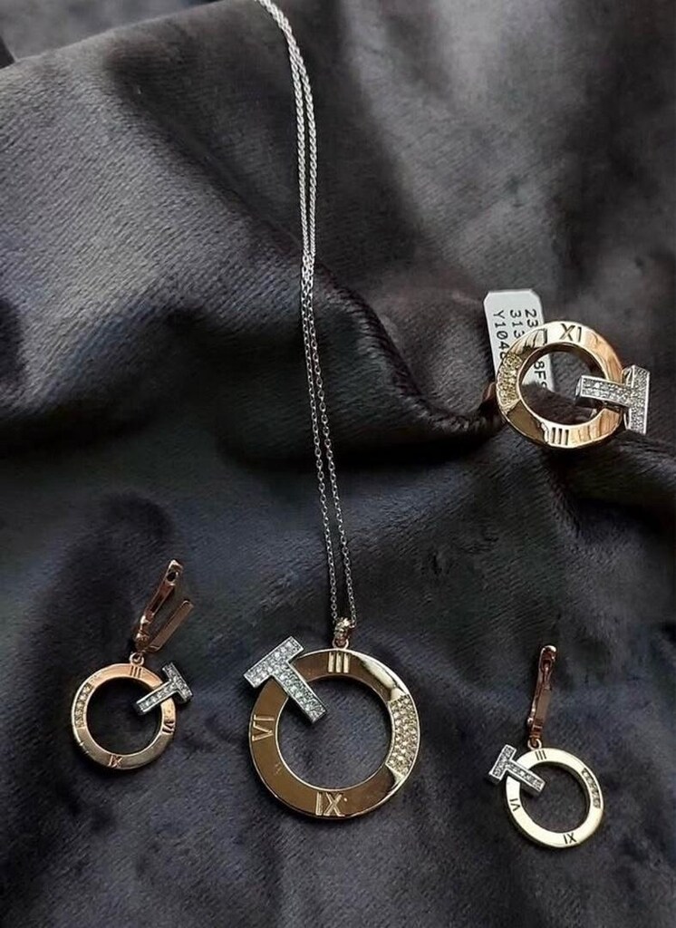 kolye küpe yüzük takım - 2