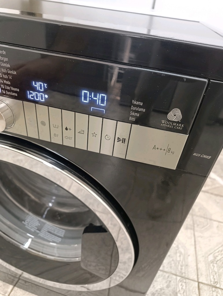 Arçelik 9 KG Siyah Renk Piano Serisi Çamaşır Makinesi A+++ - 3