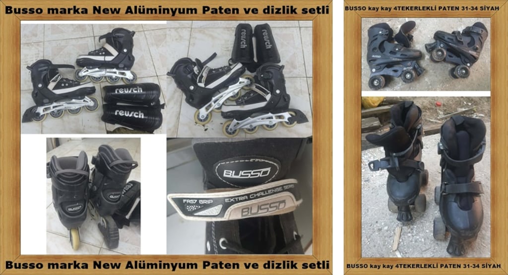2 FARKLI MODEL Busso marka New Alüminyum Paten.dizlik VE KAY KAY PATEN - 5