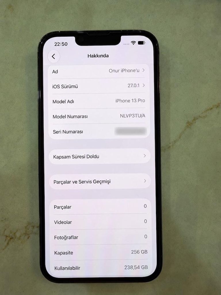 iPhone 13 Pro Türkiye 256 GB Sierra Mavisi – Temiz – Kutu & Faturalı - 7