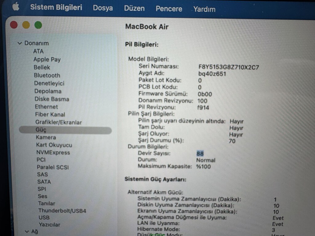 MACBOOK AİR 2022 M2 İŞLEMCİ 16 GB RAM 256 NVME KUTU + FATURA - 6