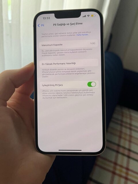 %90 Pil - 128 GB İphone 13 TEMİZ