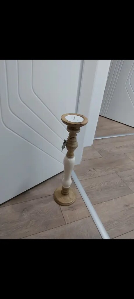 Porland Ahşap Şamdan.Fiyat Sondur