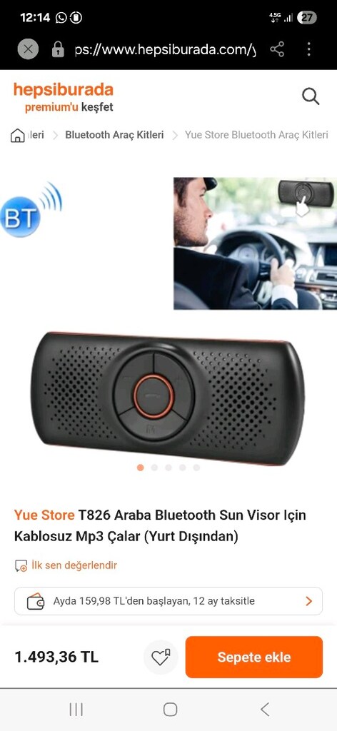 Araba ici Bluetooth Kablosuz M - 3