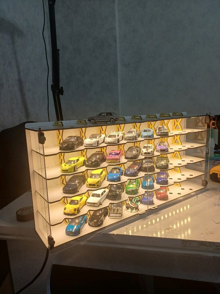hot Wheels 40+9 araç kapasiteli ambiyanslı raf asılabilir 3 mm medefe - 2