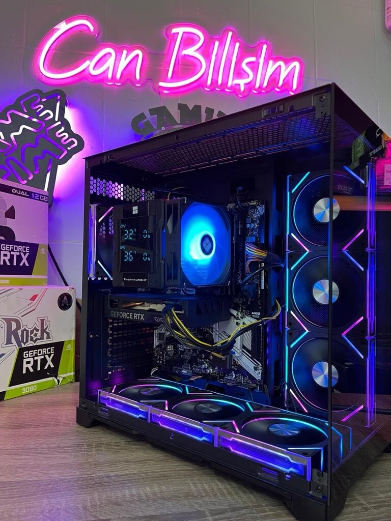RYZEN 7 5700X // RTX 4060 // PREMİUM ULTRA GAMİNG AKVARYUM KASA - 4
