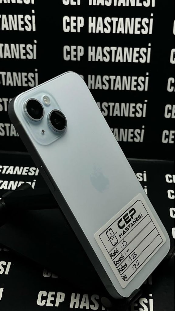 CEP HASTANESİ FARKIYLA -- İPHONE 15 128 GB PİL 77 -- - 3