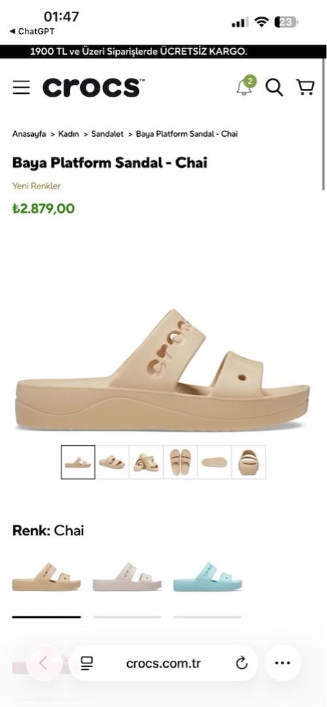 Sıfır Crocs Terlik/Sandalet 42-43 | Etiketli - 3