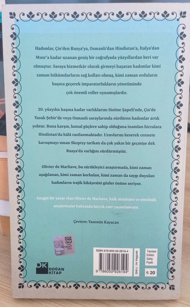 Hadımların Dünyası Çağlar Boyunca Hadımlık (Olivier de Marliave) - 2