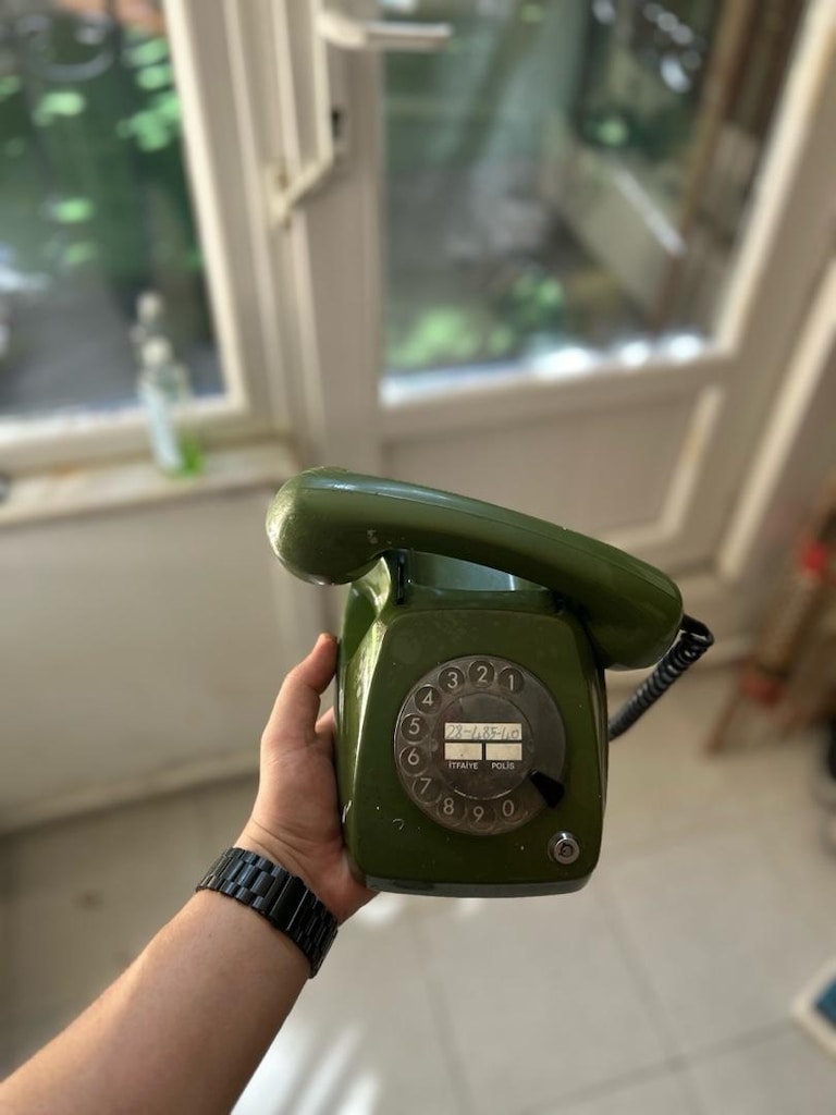 Vintage Antika Telefon Çevirmeli - 4