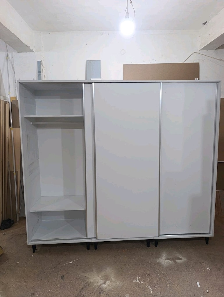 İmalattan Sürgülü gizli çekmeceli dolap gardırop - 3