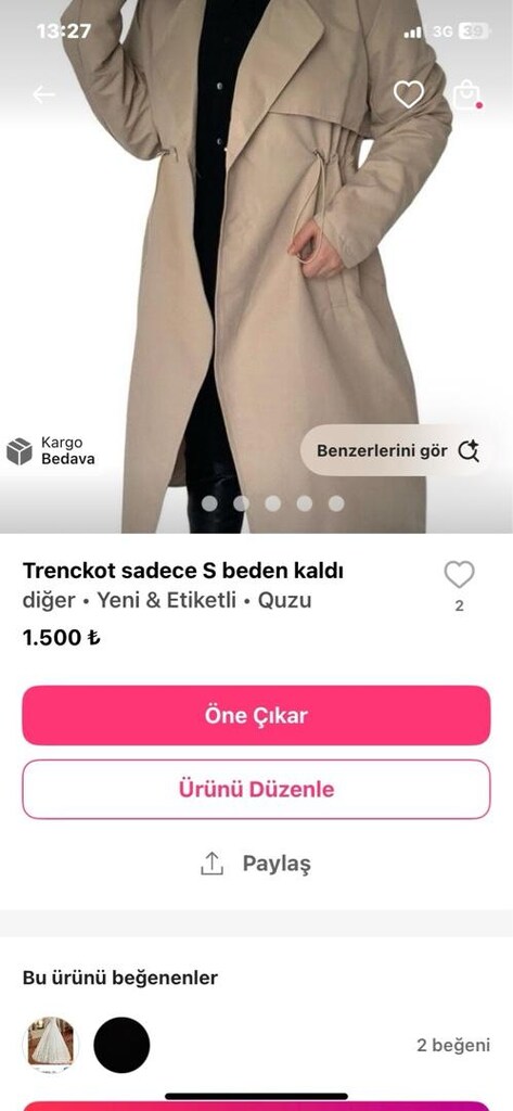 Astarlı bayan trenckot - 4