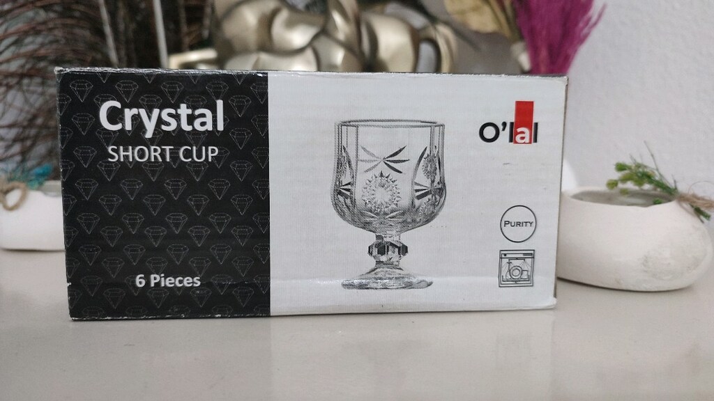 Ayaklı Kristal Kahve Yanı Su Bardağı - 5