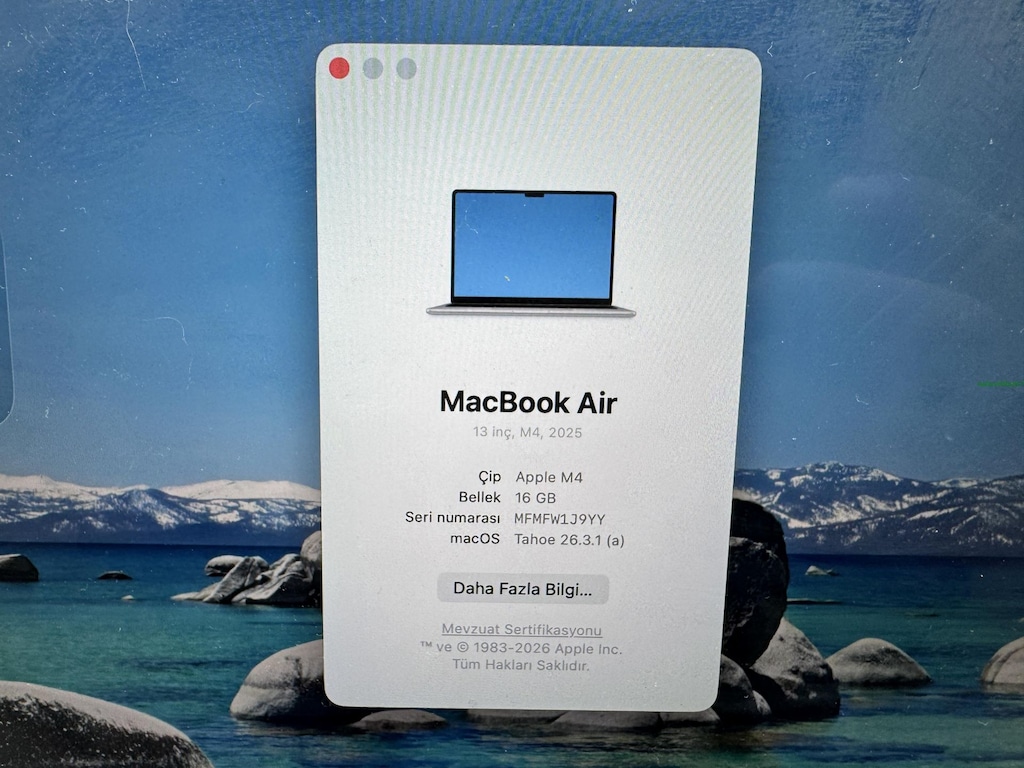 MACBOOK AİR 2025 M4 İŞLEMCİ 256 NVME KUTU + FATURA - 4