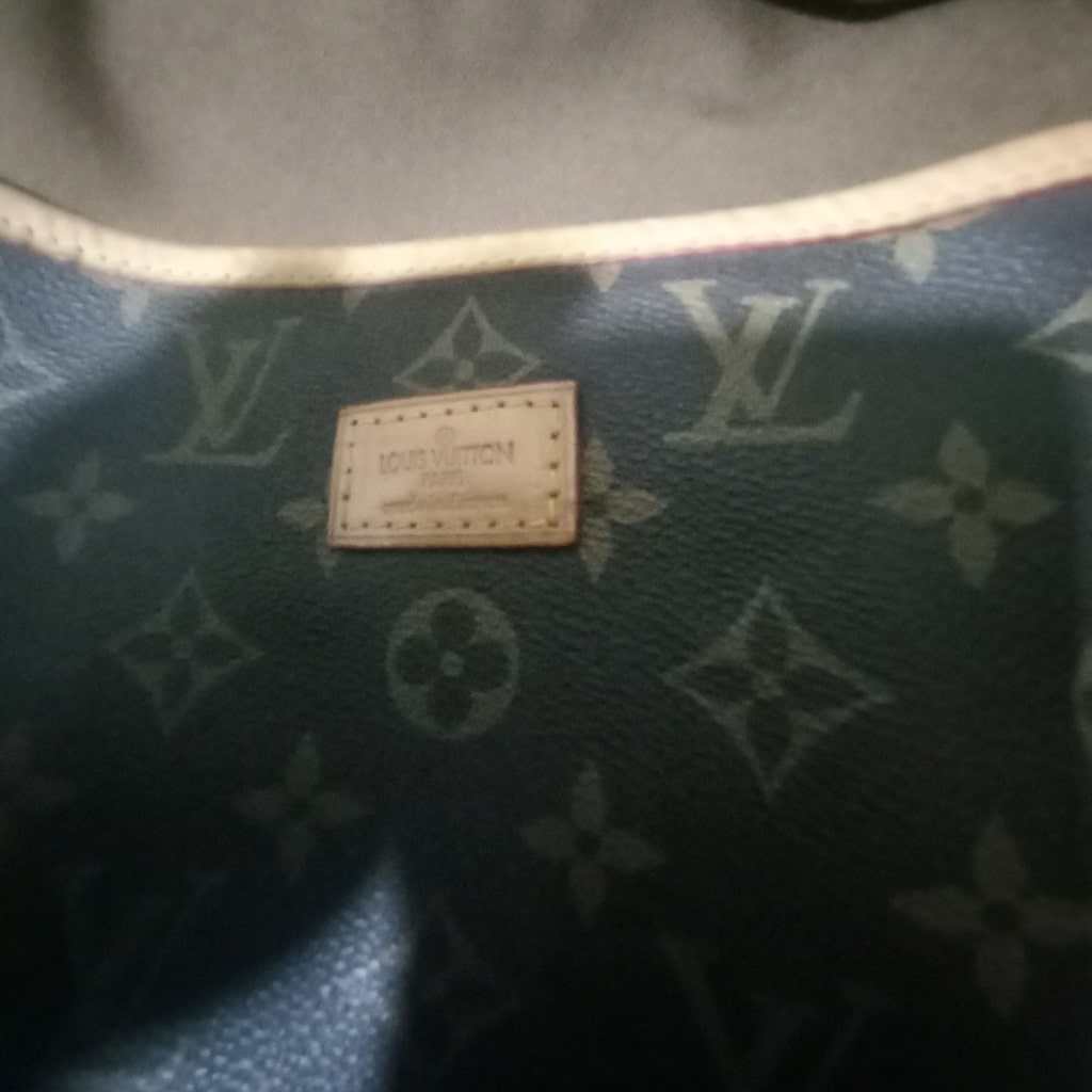 Seçenek 1: Lüks Tasarım Monogram Desenli Taba Deri Detaylı Çanta - 3