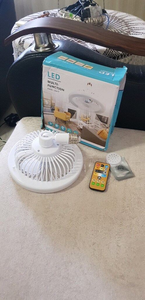 Çok fonksiyonlu tavan vantilatör led ışık hem renk seçeneği sıfır kuma - 7