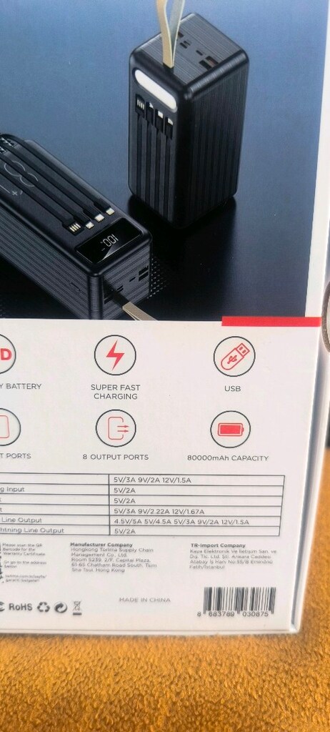 TAM 80.000 mAh powerbank(22.5 W) - 7