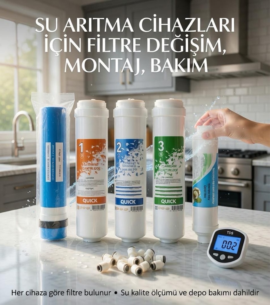 SU ARITMA CİHAZLARI FİLTRE DEĞİŞİMİ KAMPANYASI- MONTAJ DAHİL 1.700 TL. - 3