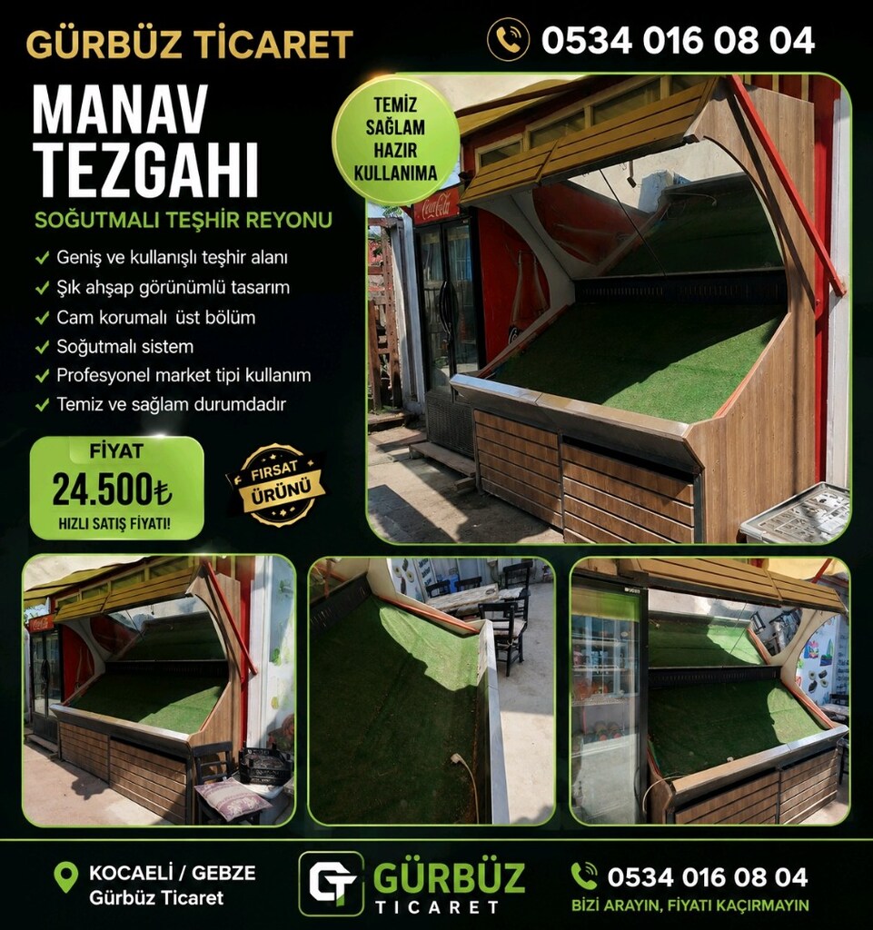 Sağlam Manav Tezgâhı – Kullanıma Hazır - 3
