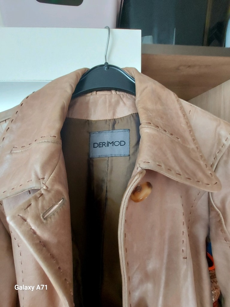 Derimod patates rengi dana derisi ceket çok temiz - 2