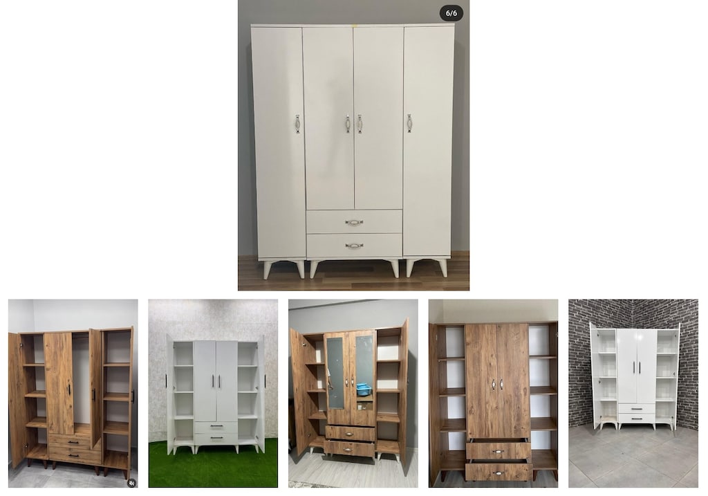 4 kapaklı elbise dolabı rpdzczwjql - 6