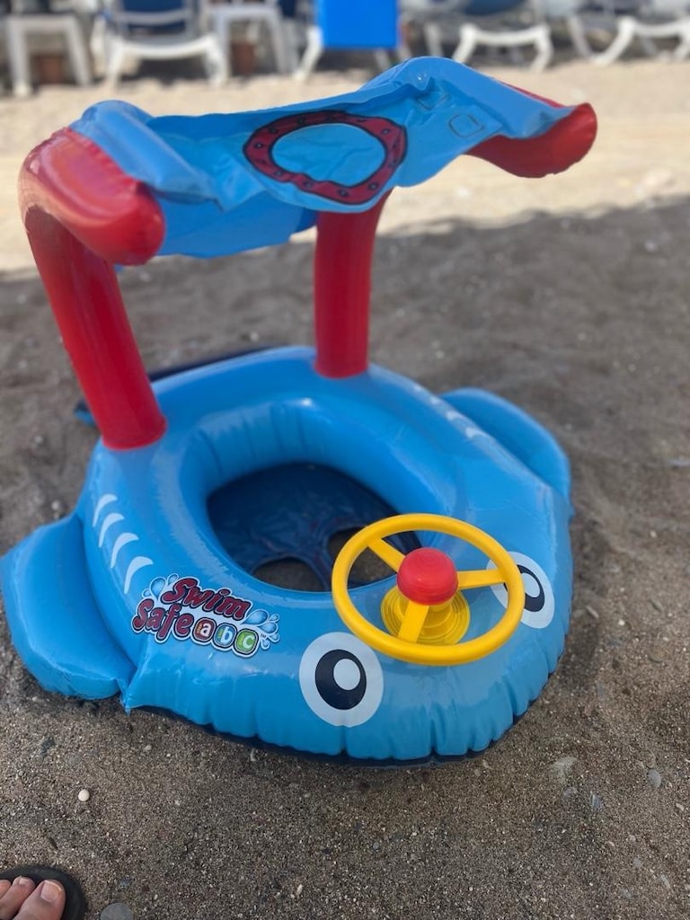Bestway Oturaklı Gölgelikli Kornalı Şişme Çocuk Botu 81*66Cm - 2