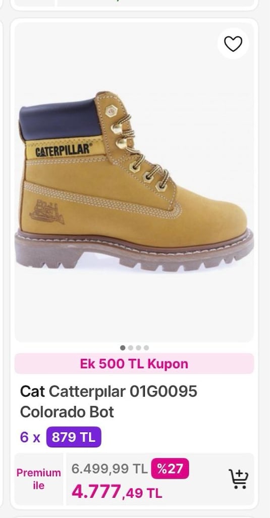 SIFIR CATERPİLLAR BOT 44 NUMARA - 6