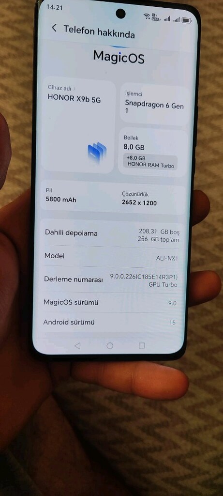 Honor X9 5g 256gb temiz sorunsuz - 5