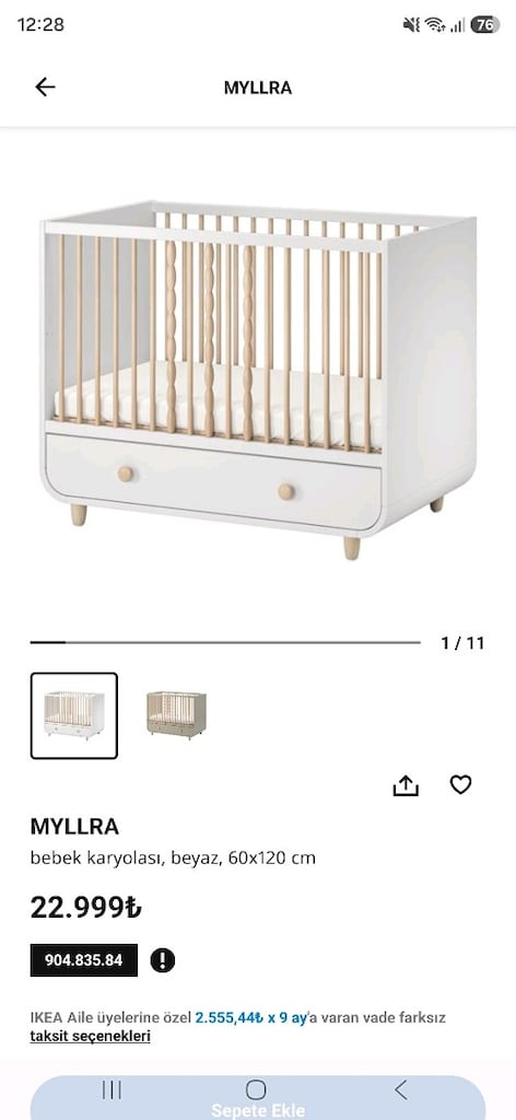 ikea karyola ve ikea yatak