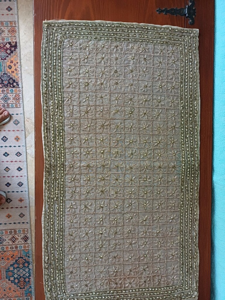 Rahibe işi 3 parça örtü - 5