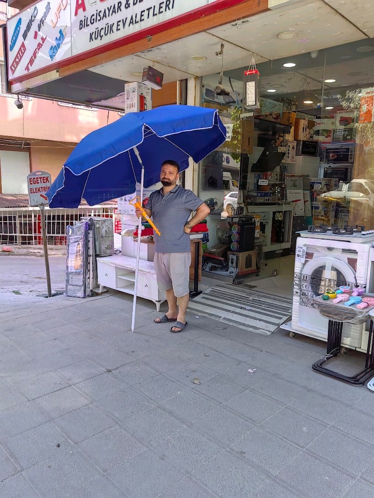 DEV KAMPANYA PLAJ ŞEMSİYESİ ŞEMSİYE KAMP PİKNİK YÜZME KARAVAN MAGAZADA - 7