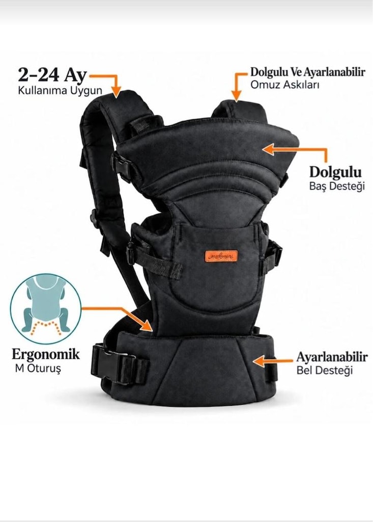 Kanguru Bel ve sırt destekli ergonomik 4-12 kg - 2