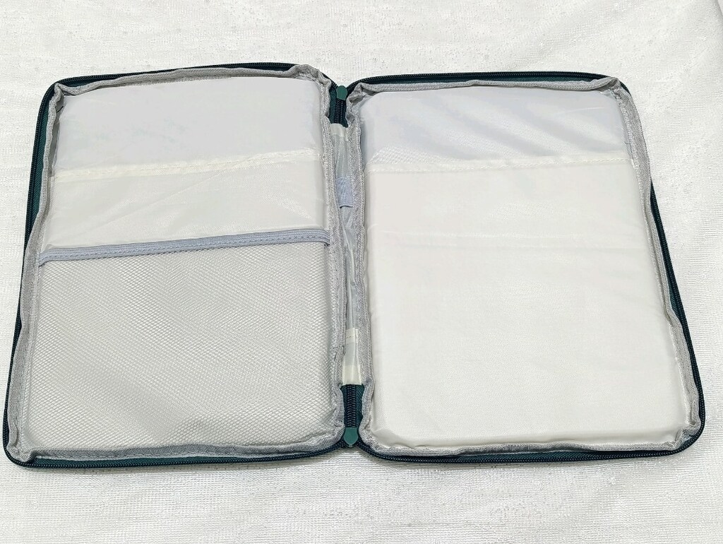 Premium Su İtici Fermuarlı Laptop & Tablet Koruma Kılıfı - Koyu Yeşil - 2